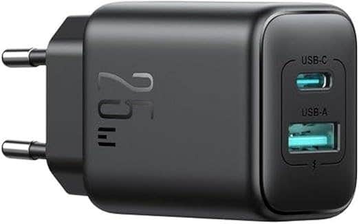 Joyroom JR-TCF13 Travel Wall Charger, A and C Dual ports, 25W - Black