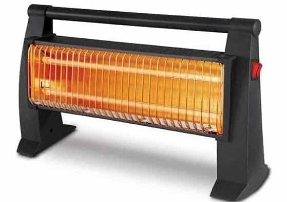 Electric Heater, 1200 Watt, 2 Candles - Black