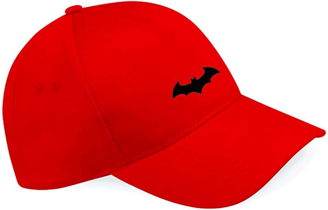 Batman Design Polyester Cap, One Size - Red