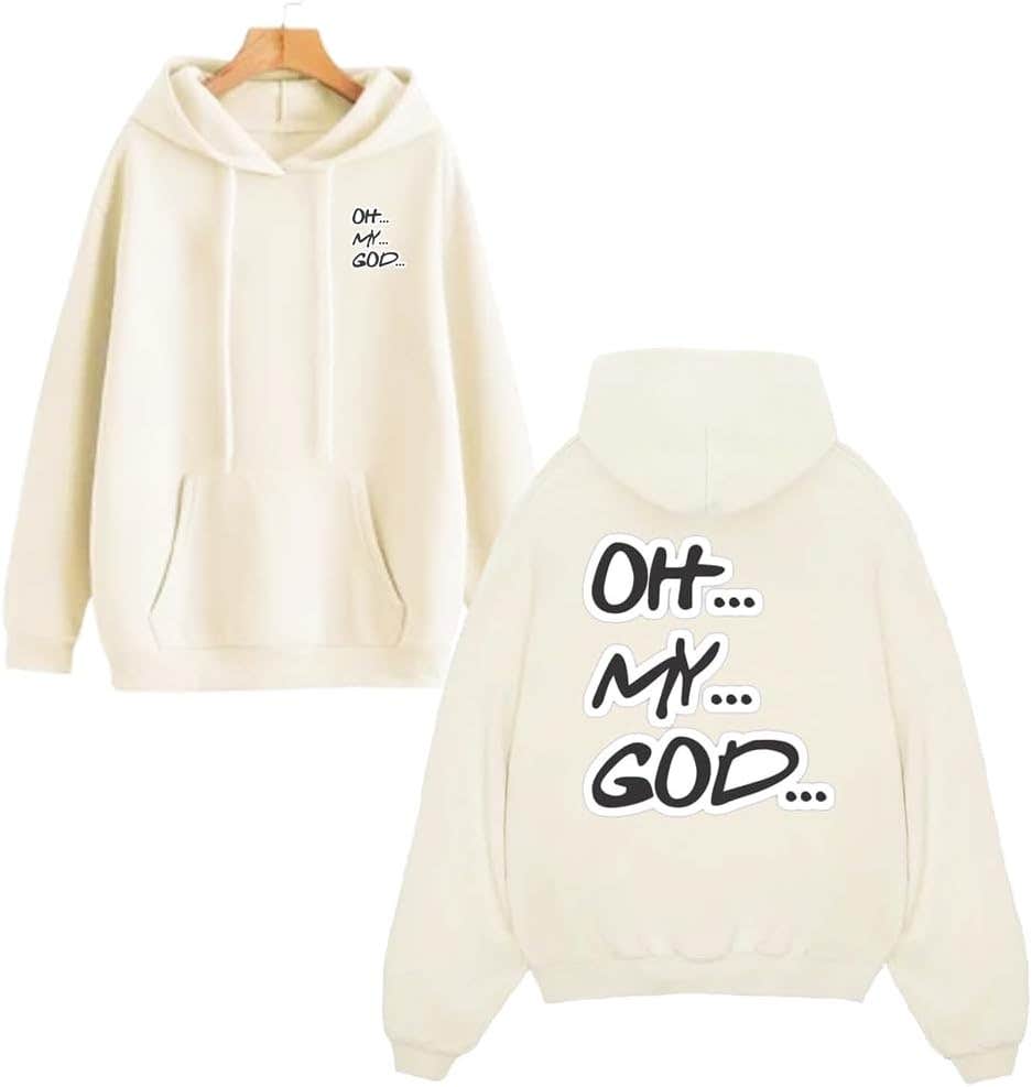 Oh My God Design Comfortable Cotton Hoodie