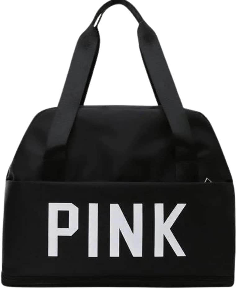 Waterproof Fashion Travel Duffle Bag for Women, 33×45×12 cm - Black