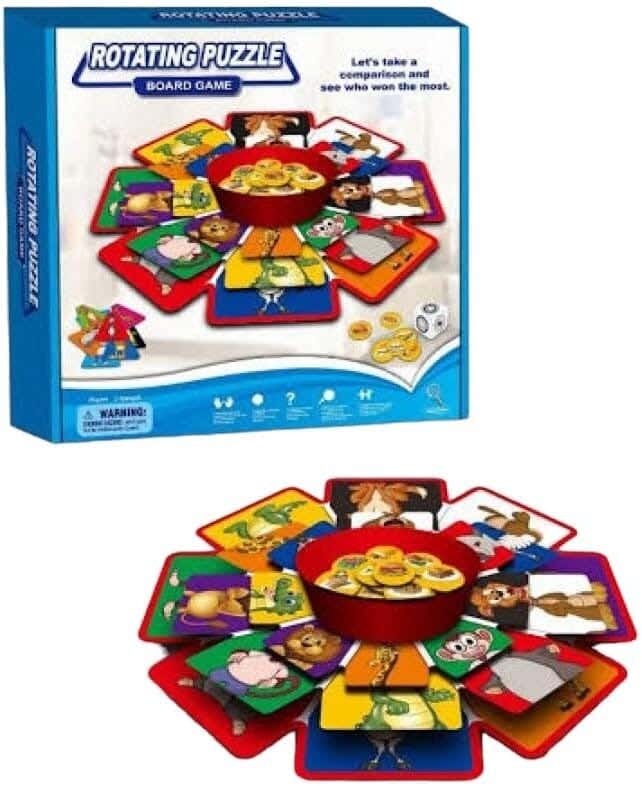Alsafwa W37-11 Spinning Puzzle Board Game - Multicolor