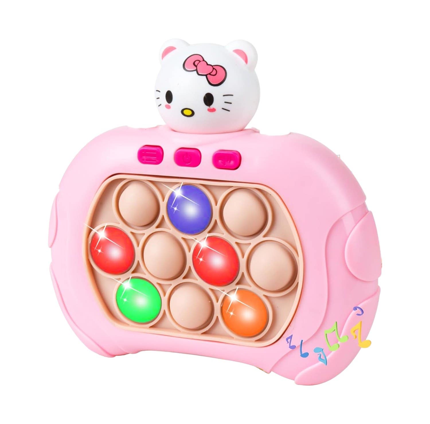 Guboom Plastic Fast Push Bubble Game - Pink