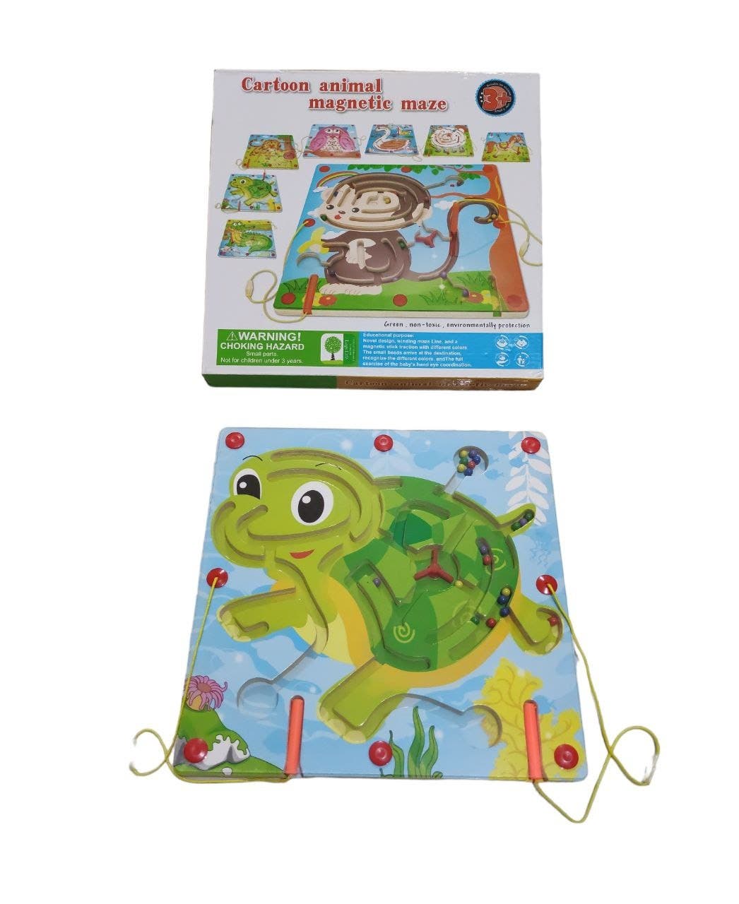 Alsafwa W27-6-4 Turtle-Shaped Maze Toy for Unisex Children - Multicolor