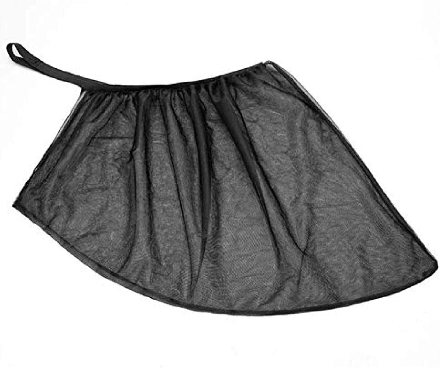 3 In 1 Front Lycra Car Curtains Set, 2 Pieces - Black