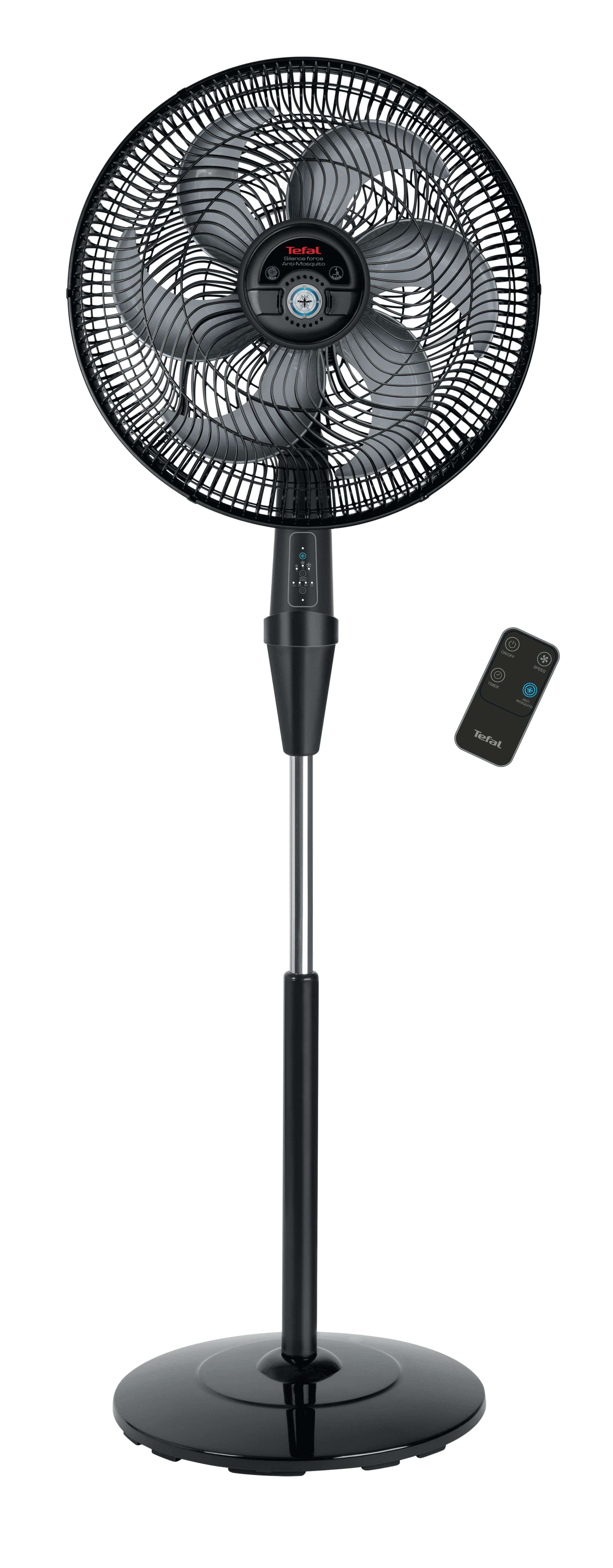 Tefal Silence Force Fan with Remote Control, 16 Inch, VG4135EE - Black