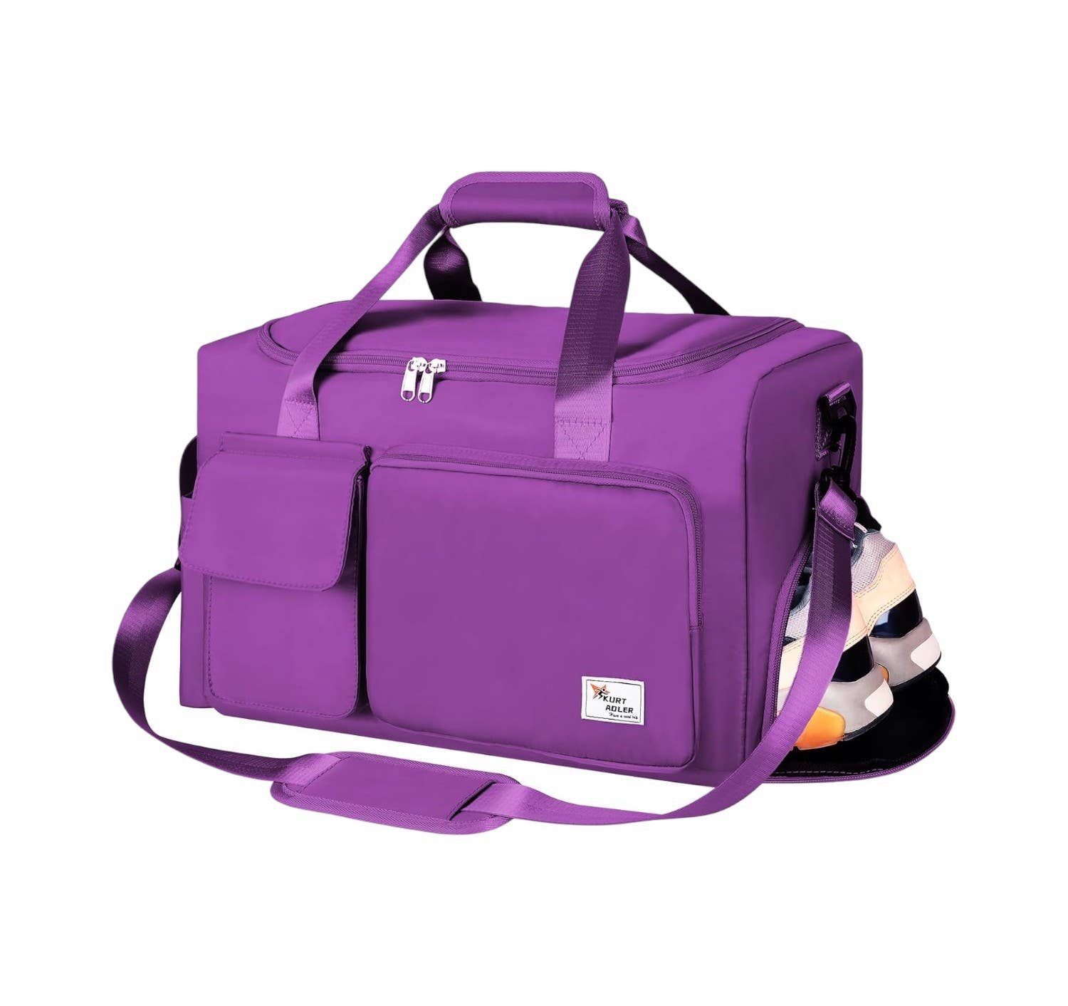 Kurt Adler Travel Bag Sport Duffle Bag - Purple