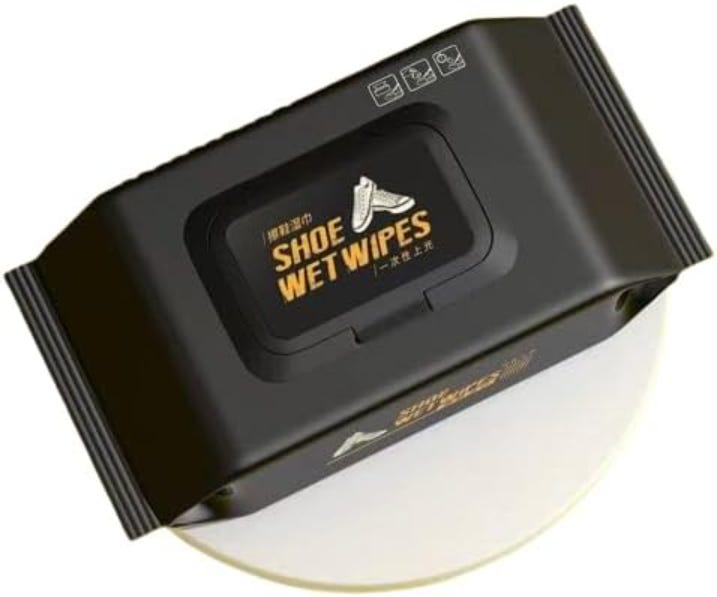Instant Shine Shoe Cleaning Wipes - Black