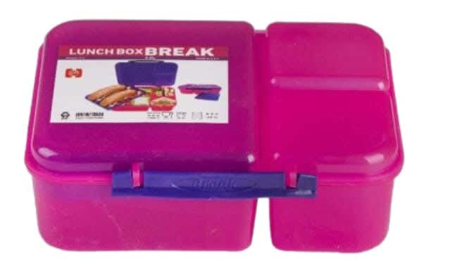 Polypropylene Lunch box, 2 liter - Fuchsia