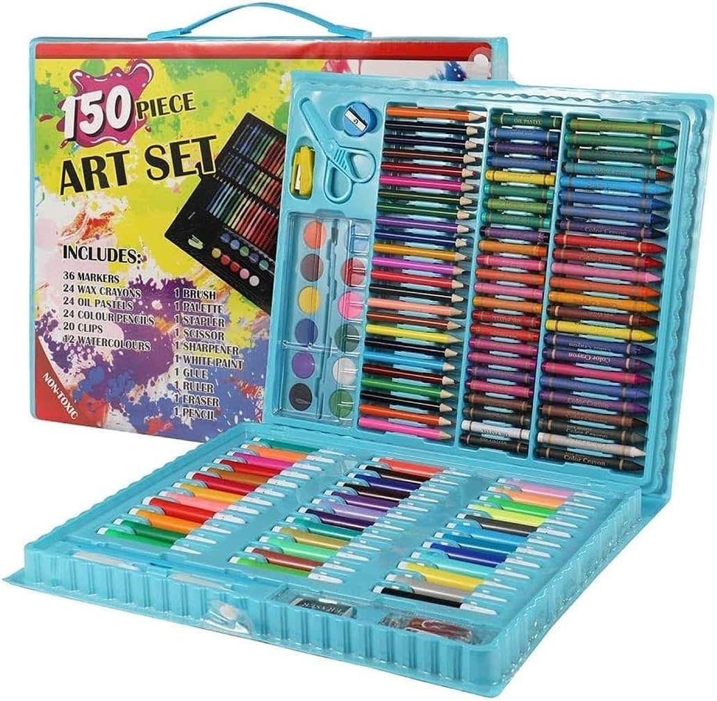 Shuban Deluxe Design Art Supplies Set, 150 Pieces - Multicolor