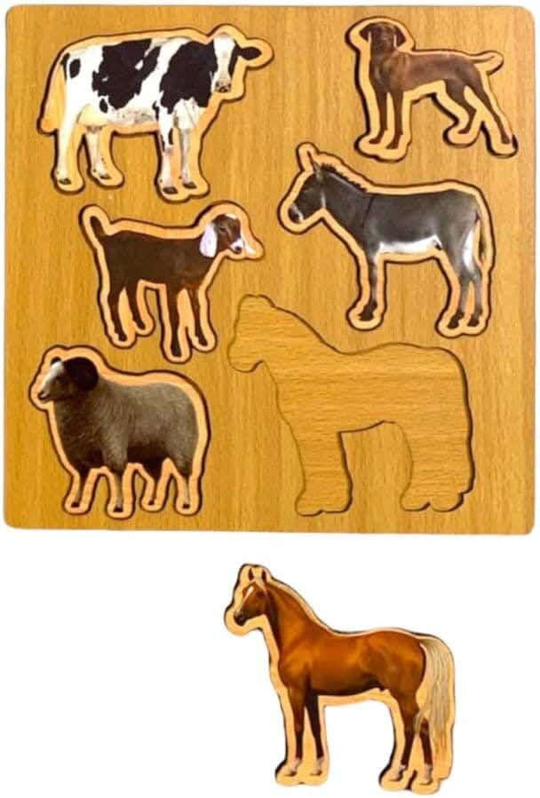 Alsafwa R8-4-8 Animal Puzzle - Brown