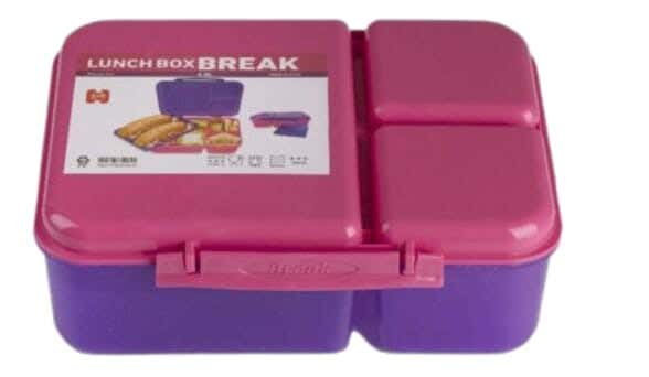 Polypropylene Lunch box, 2 liter - Mauve fuchsia