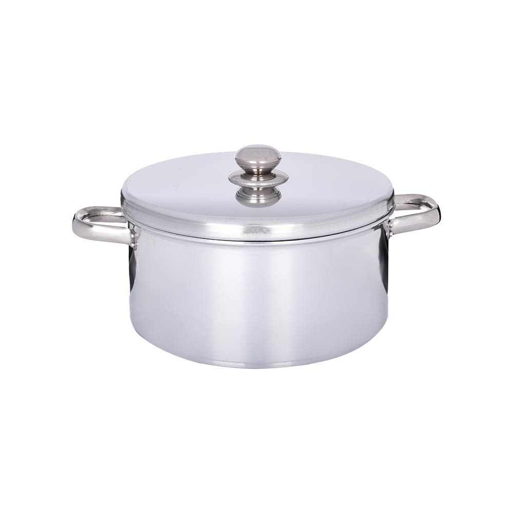 El-Zenouki Power Aluminum Pot, Size 28 - Silver