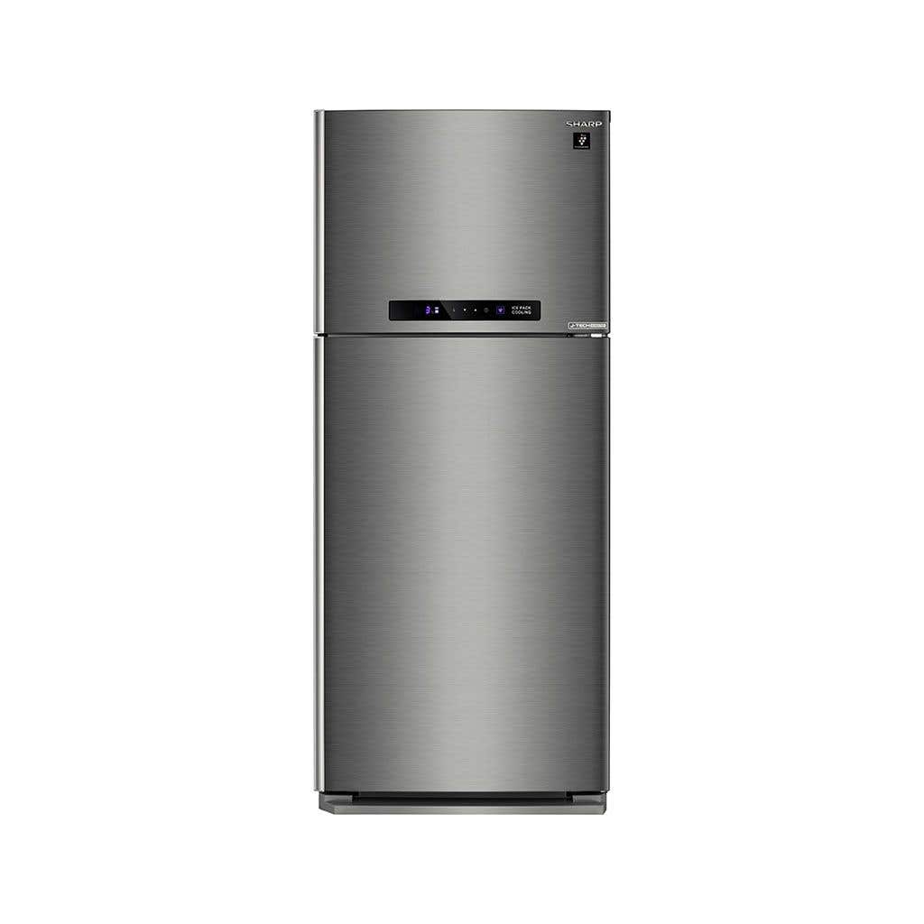 Sharp SJ-PV58G-DST No Frost Refrigerator, Inverter Digital, 450 Liters, 2 Doors - Dark Silver