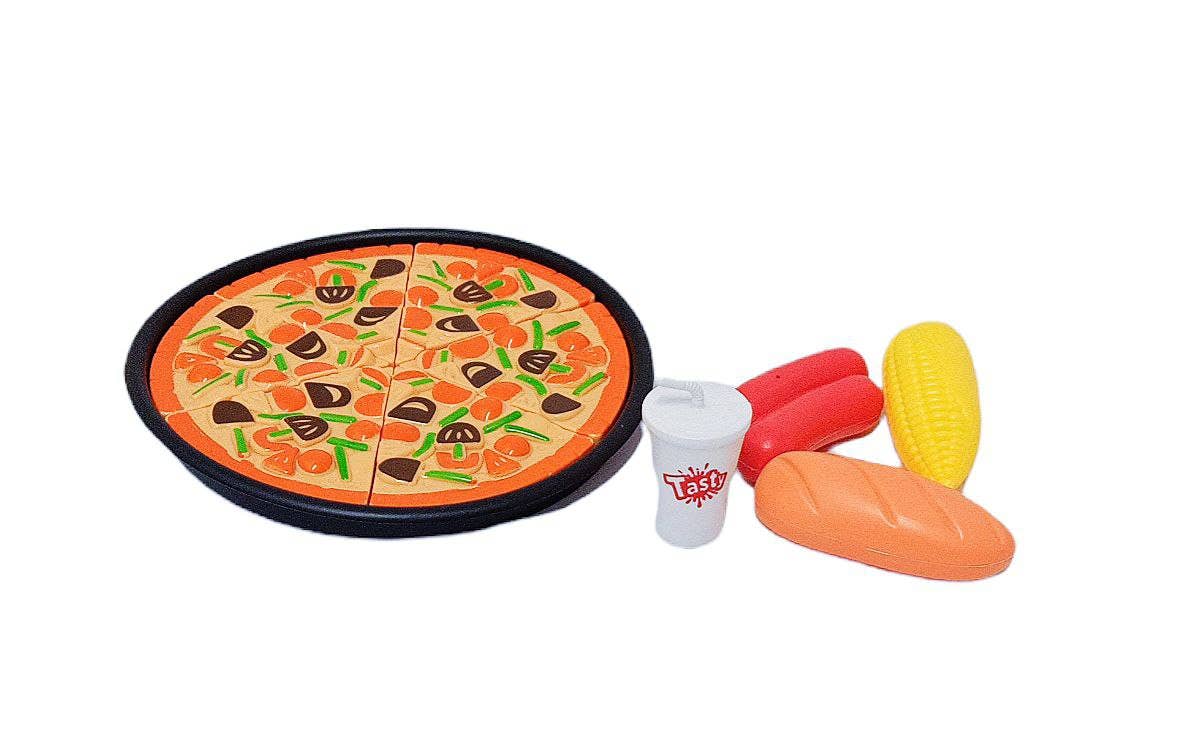 Alsafwa W30-35-1 Plastic Pizza Toy for Unisex Children - Multicolor