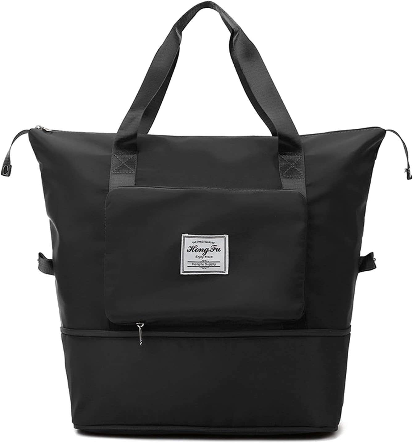 Household Culture Wet/Dry Bag Waterproof Travel Duffel Bag, Large - Black