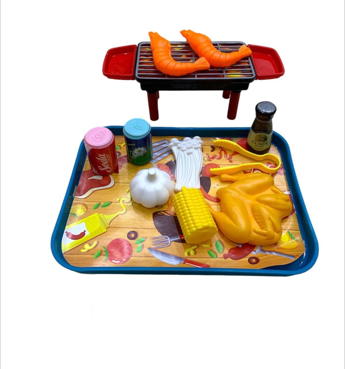 Alsafwa W30-59 Plastic Grill Toy for Girls - Multicolor