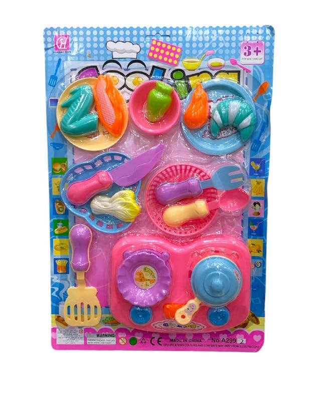 Alsafwa W30-62 Kitchen Utensils Playset for Girls - Multicolor