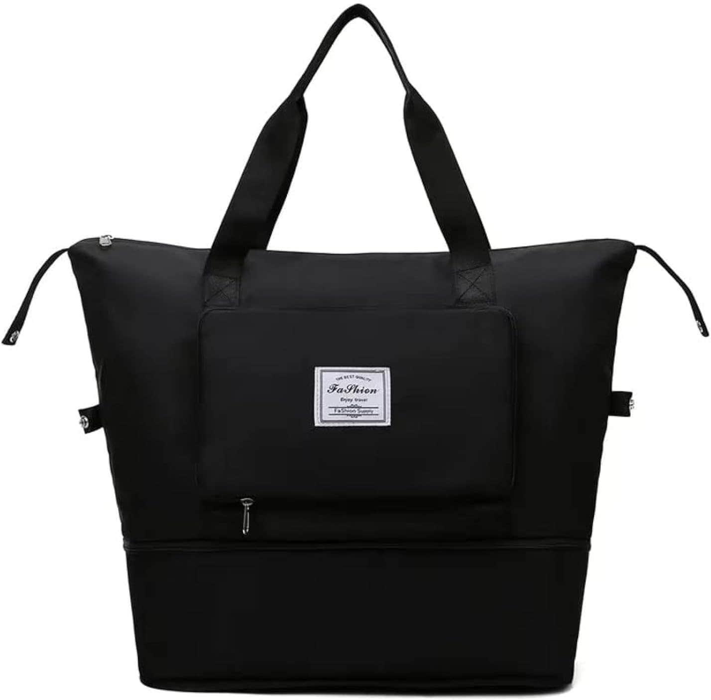Gdsafs Foldable Lightweight Waterproof Travel Duffel Bag, Large - Black