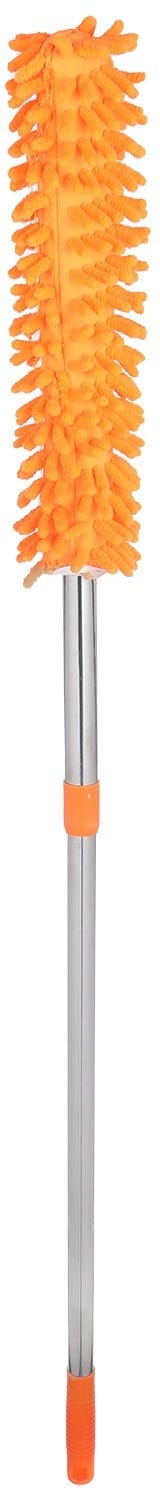 Stainless Steel Car Mop With Movable Handle, 95 cm - Orange