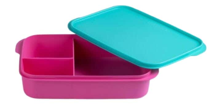 Polypropylene Lunch box, 1 liter - Watermelon turquoise