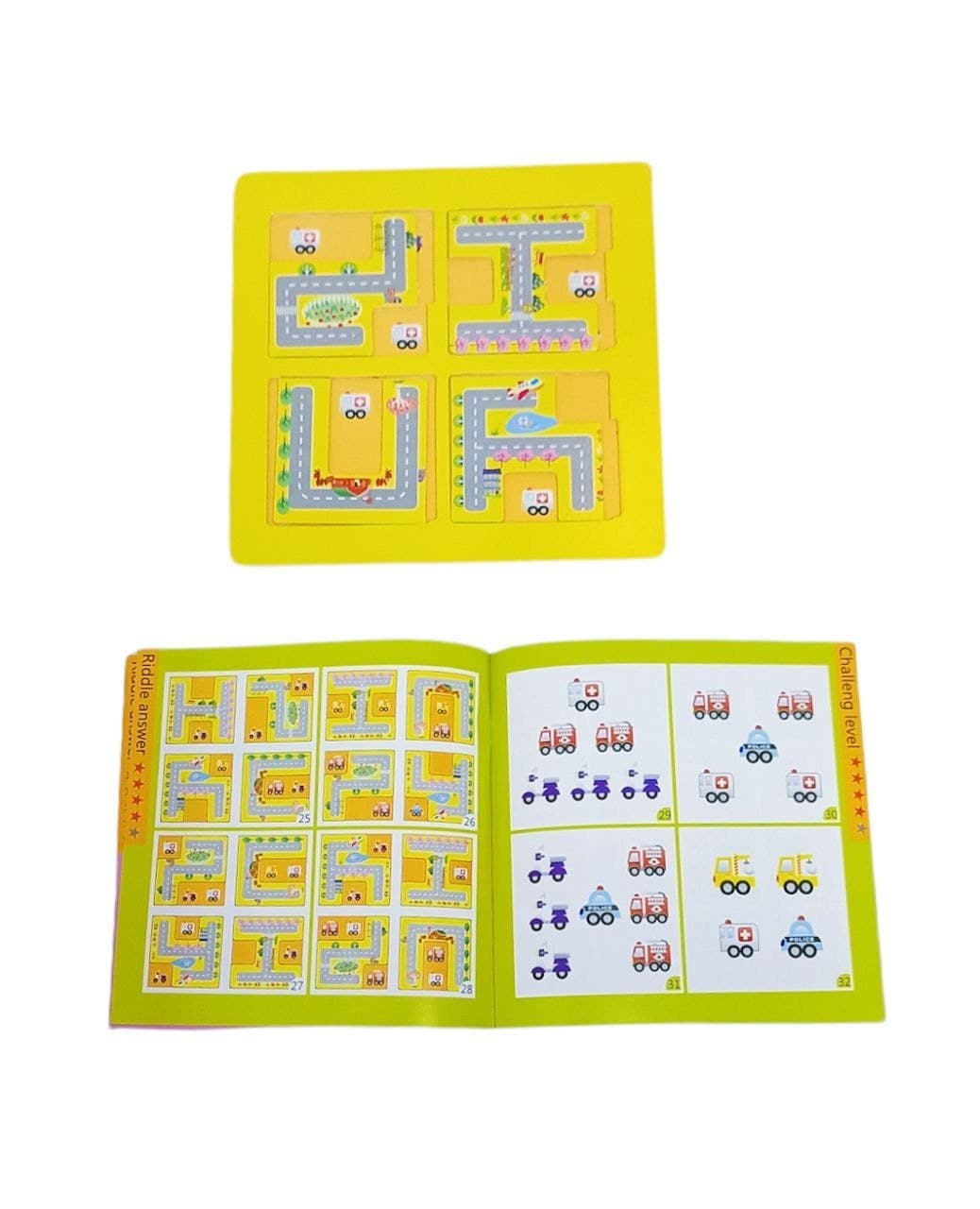 Alsafwa W31-11 Maze Puzzle for Unisex Children - Multicolor