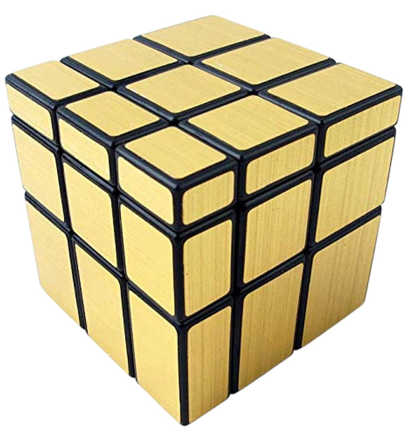 Interactive Puzzle Cube - Gold Black