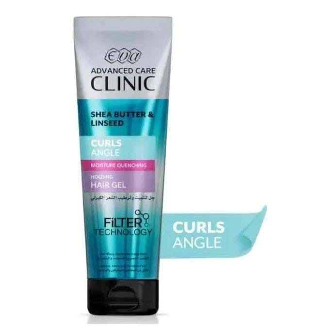 Eva Advanced Care Clinic Curls Angle Moisture Quenching Holding Hair Gel For Wavy, Curly And Coily Hair 230 Ml