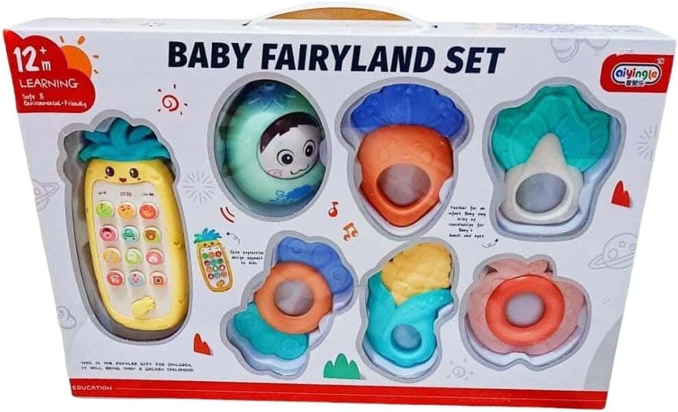 W25-92 Interactive Musical Toys Box, 9 Pieces - Multicolor