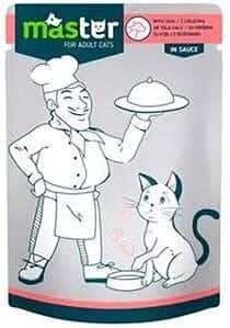 Master Veal Flavored Wet Cat Food for Adults 80g