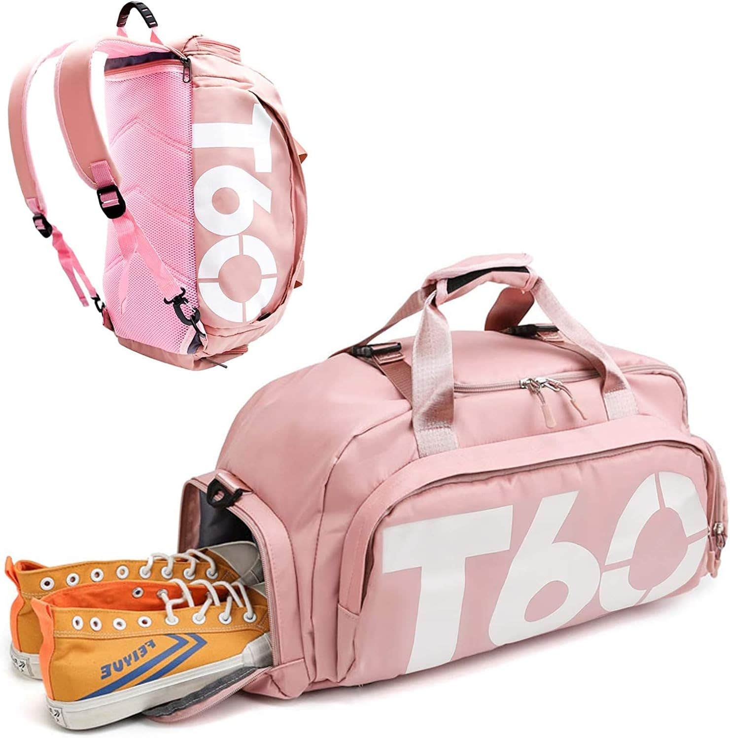 Gym Sports Travel Duffle Bag - Pink