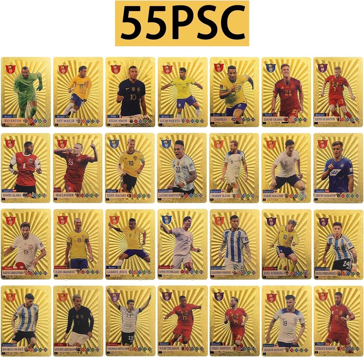 Invite Enterprise Soccer Trading Cards, 55 Pieces - Multicolor