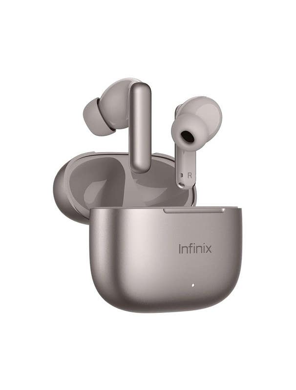 Infinix AirPods, Bluetooth 5.3, 500 mAh, XE32 - Titanium Gray