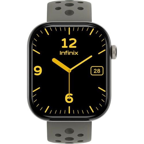 Infinix XW4L XWatch H4 Smartwatch, 2.04 inch, 300mAh, Water Resistant - Titanium Gray