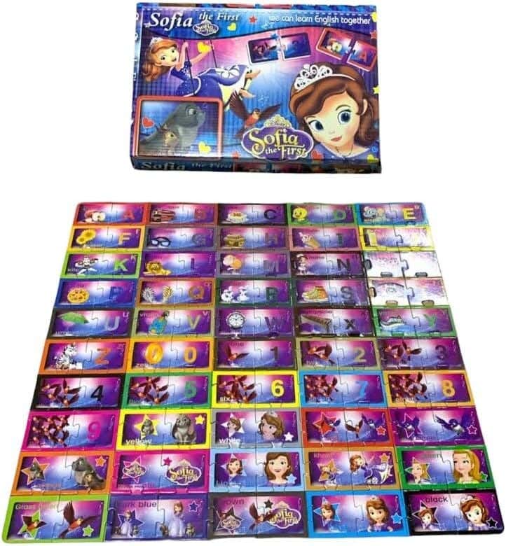 Alsafwa W22-20 Cartoon Puzzle Toy, 100 Pieces - Multicolor