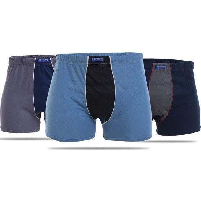 Cottonil Men's Boxer Briefs Set, 3 Pieces