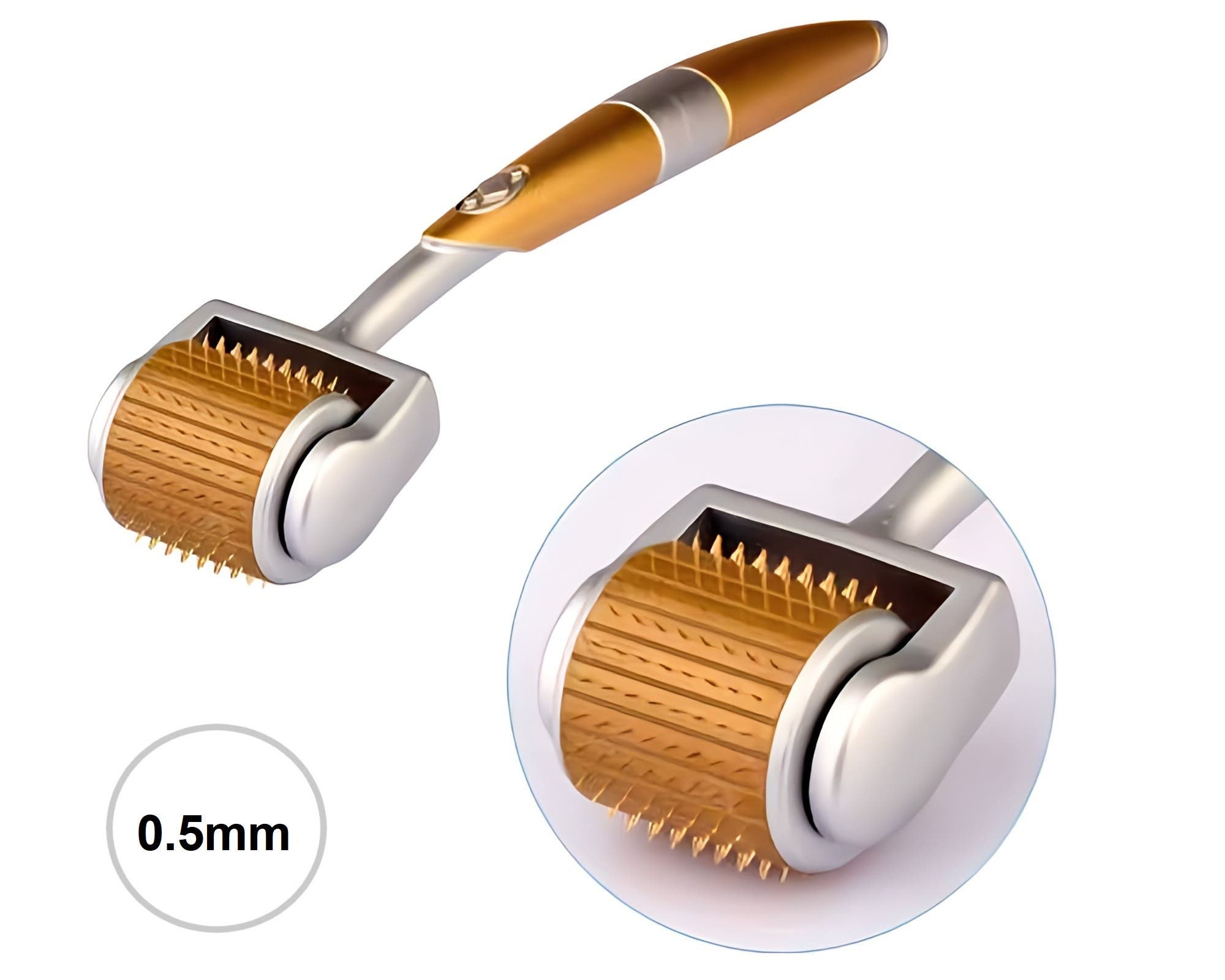 ZGTS Derma Roller Titanium, 0.50 mm - Gold