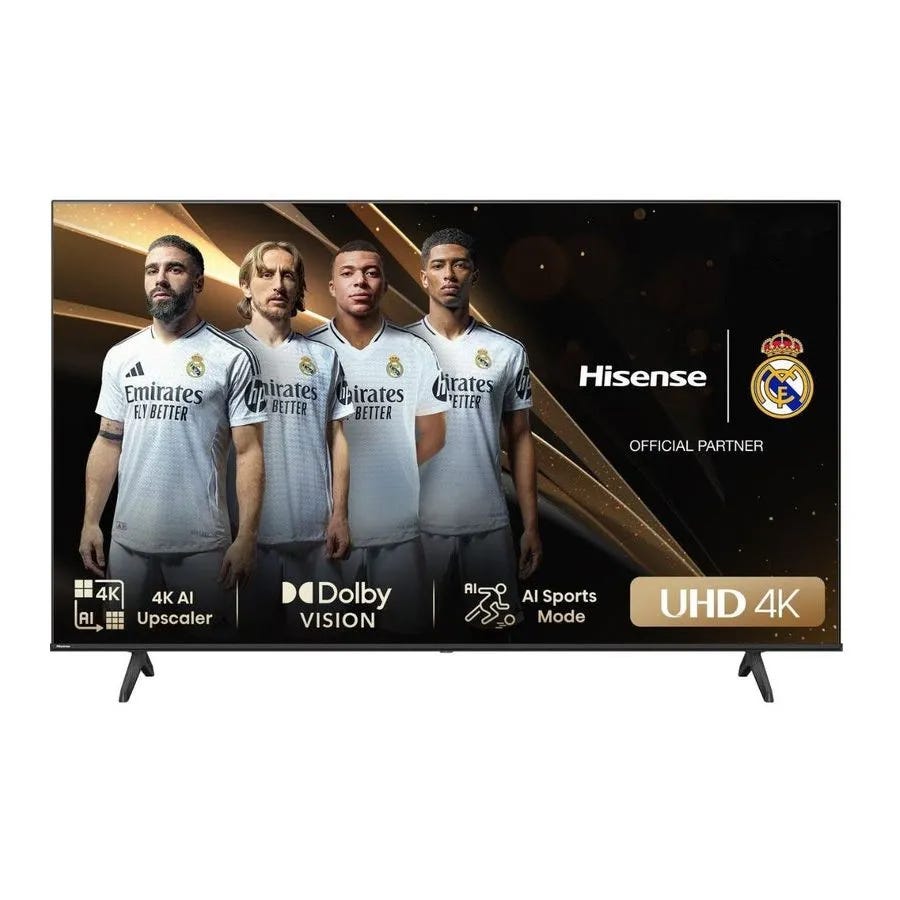 Hisense 50A6N Smart TV, 50-inch, 4K UHD, LED - Black
