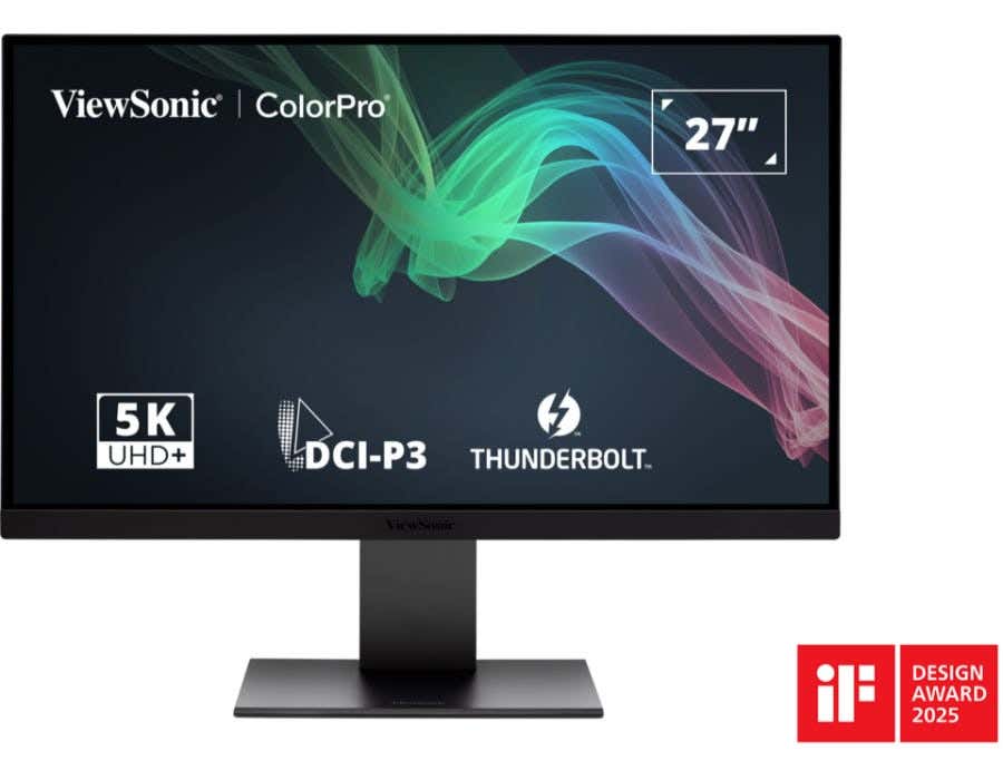 ViewSonic VP2788-5K Flat Panel Monitor, 27 Inch, 5K - Black
