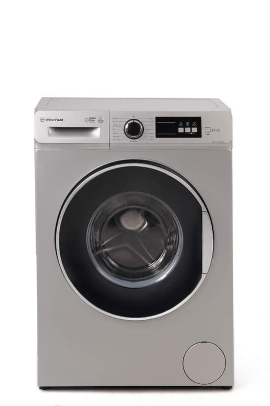 White Point WPW71215DSWVS Front-Load Automatic Washing Machine, 7 kg, Inverter, 1200 RPM, LED Digital Display - Silver
