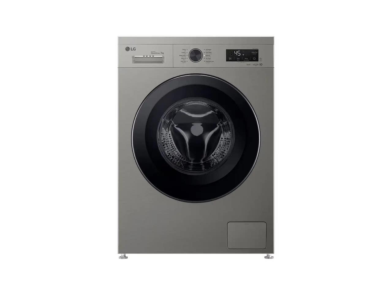 LG F4Y2QYG6P Fully Automatic Washing Machine,7 kg, 1400 RPM, Wi-Fi - Platinum Silver