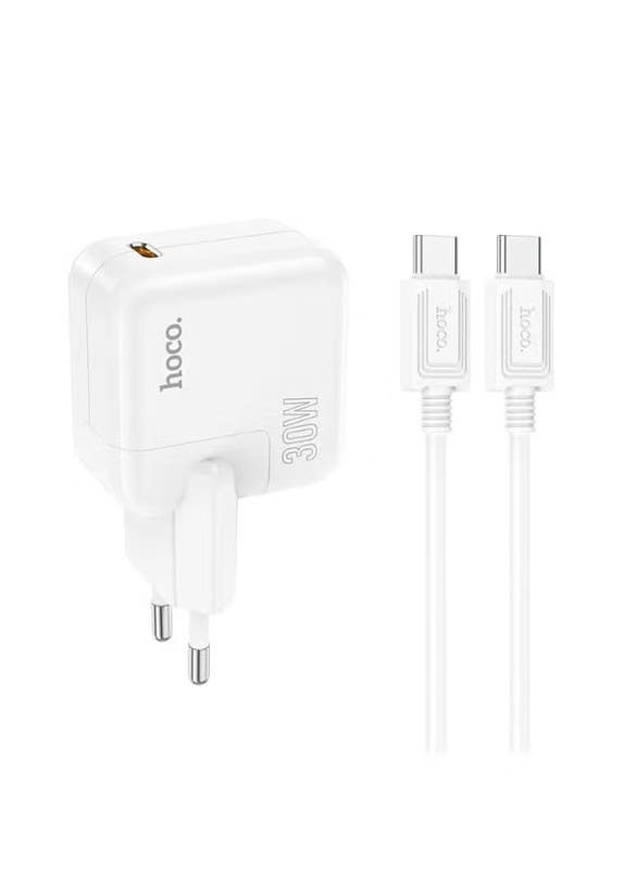 Hoco Wall Charger, Type-C, 30W, C112A - White