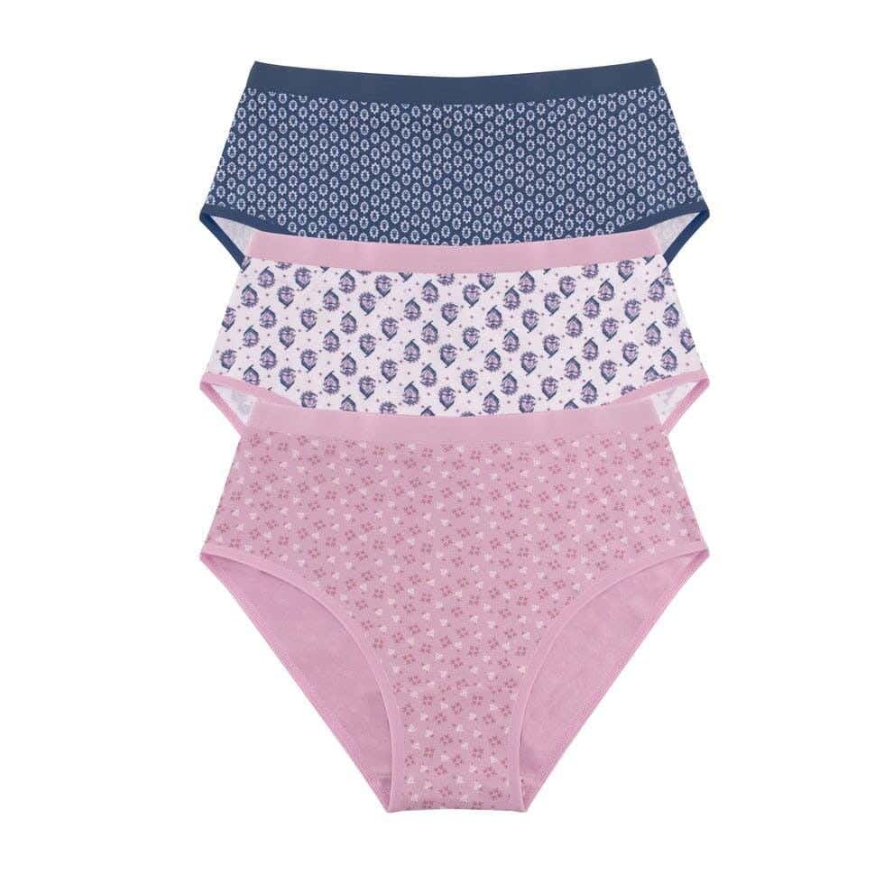 Dice Women's Underwear Set, Cotton, 3 Pieces, M - Multicolor