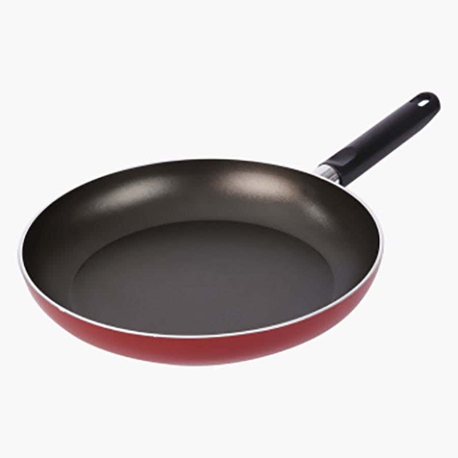 Teflon frying pan, 26 cm - red