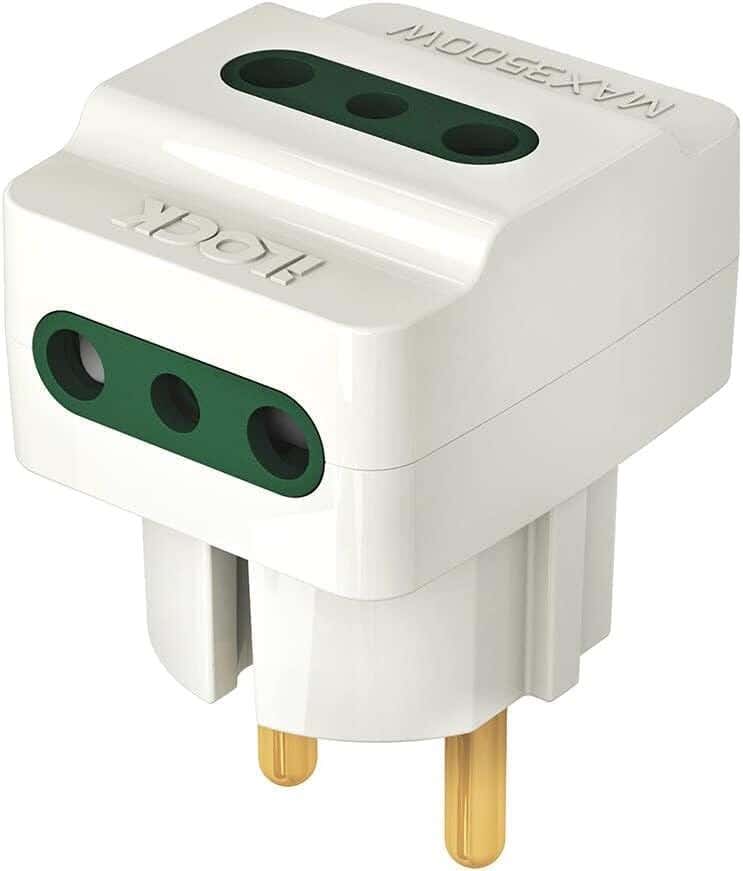 ILOCK Wall Adapter, 3 Ports, 16A/250V - White