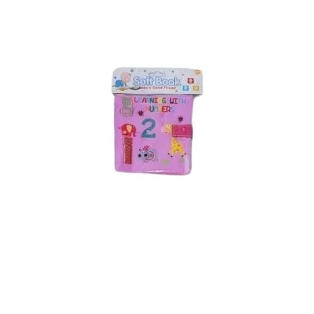Alsafwa W34-14-2 English Numbers Fabric Book For Babies for Unisex Children - Pink