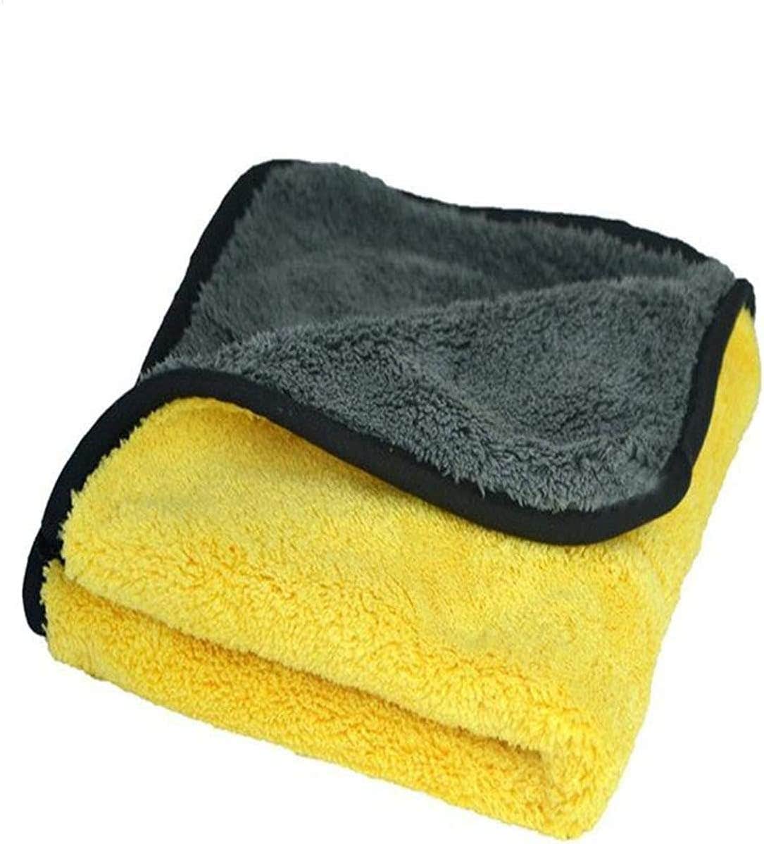 Microfibre Car Cleaning Towel - Yellow
