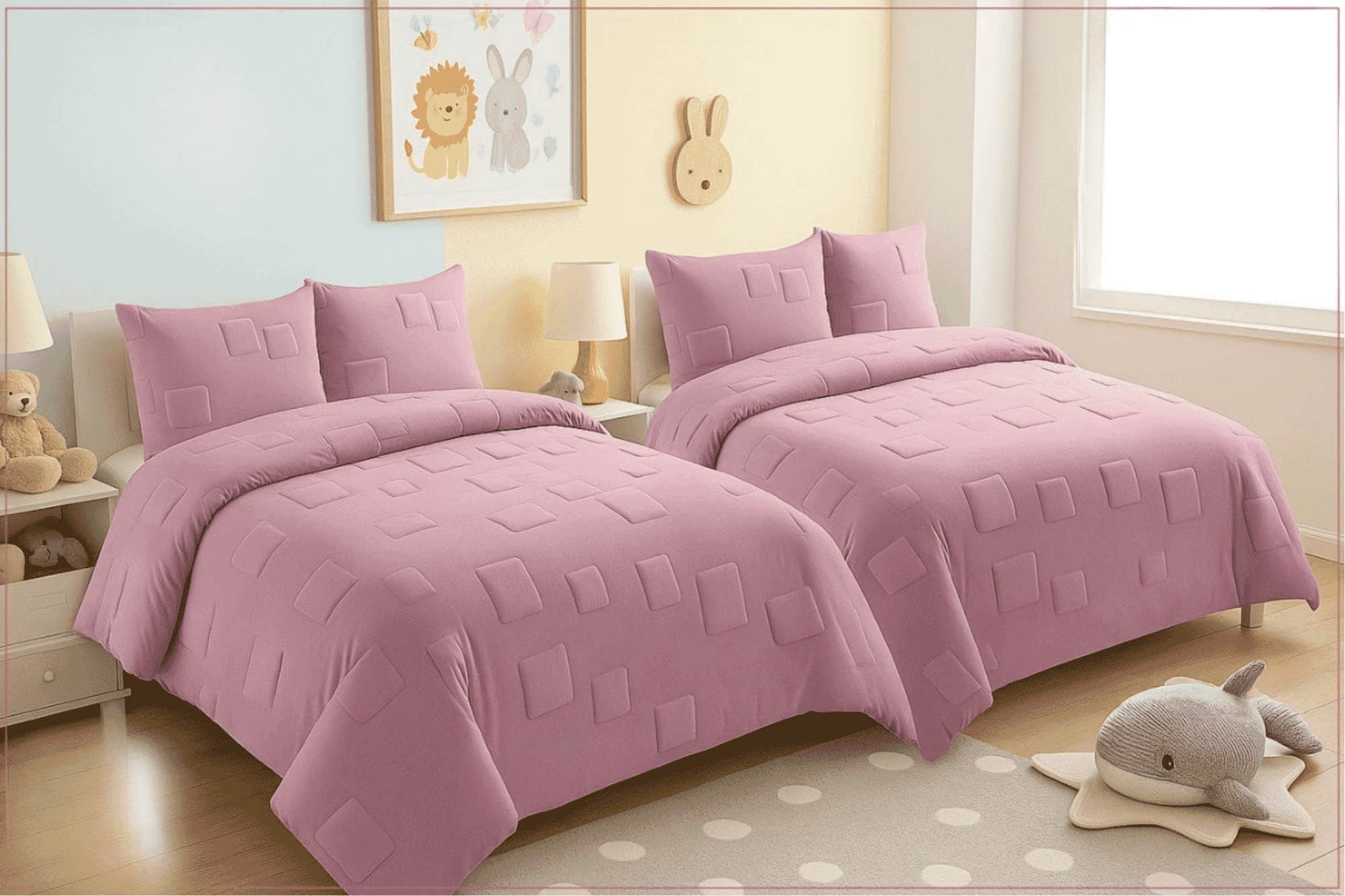 Rimas Baby Quilt, 240x190cm, Velvet - Light Cashmere