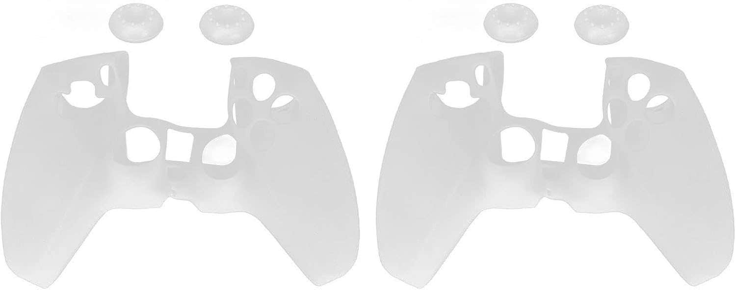 Controller Case With Thumb Grip Covers, Mavis Lavin Silicone, Non-Slip, 6 Pieces