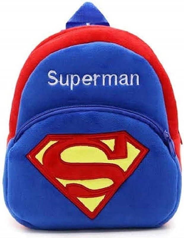 blue tree Superman Backpack Toddler Bag for Kids - Multicolor